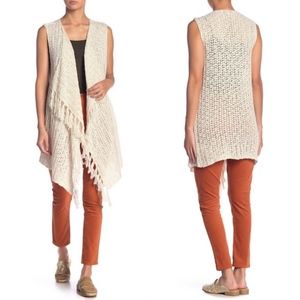 Knitted Fringe Sweater Vest